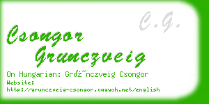 csongor grunczveig business card